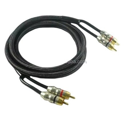 Audiophile Twisted Pair OFC Car Audio Interconnect RCA Cable 10m Với áo PVC mềm