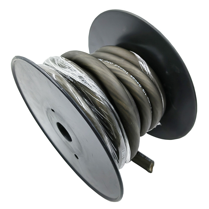 Super linh hoạt áo khoác 1/0 Gauge đồng dây điện cho xe ô tô âm thanh 4 AWG cáp điện