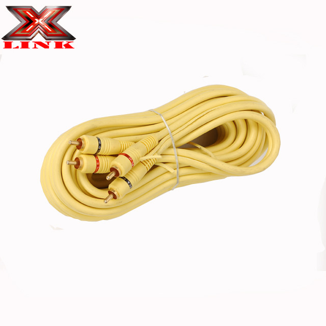 Cáp âm thanh RCA 2 kênh OFC 100% Copper Conductor cho kết nối âm thanh xe hơi và gia đình