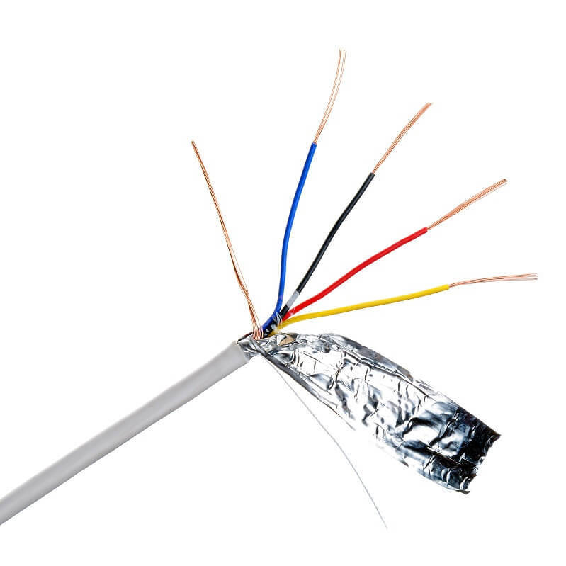 PVC cách nhiệt đồng đa lõi 4 lõi 24AWG dây cáp báo cháy cho hệ thống an ninh
