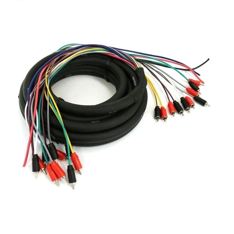100% Oxy Free Copper Multi Channel Audio 10 RCA Power Medusa Cable cho chuyên gia