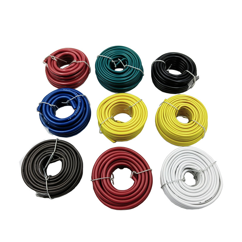 Tăng áp thấp 10 12 14 16 18 GA AWG Gauge Ô tô điện dây đơn với vải dẫn đồng PVC