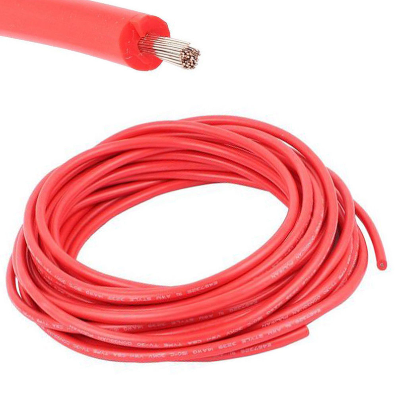 Sợi cách nhiệt cao su dẫn dây UL AWM 3135 300C Cáp sưởi Silicon 8 10 12 16 14GA
