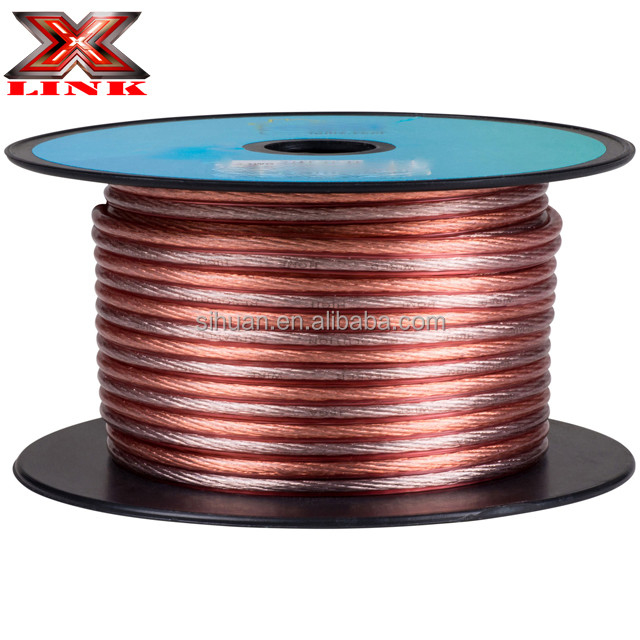 Gold Connector 16 Gauge AWG Speaker Cable Wire cho hệ thống âm thanh không được bảo vệ