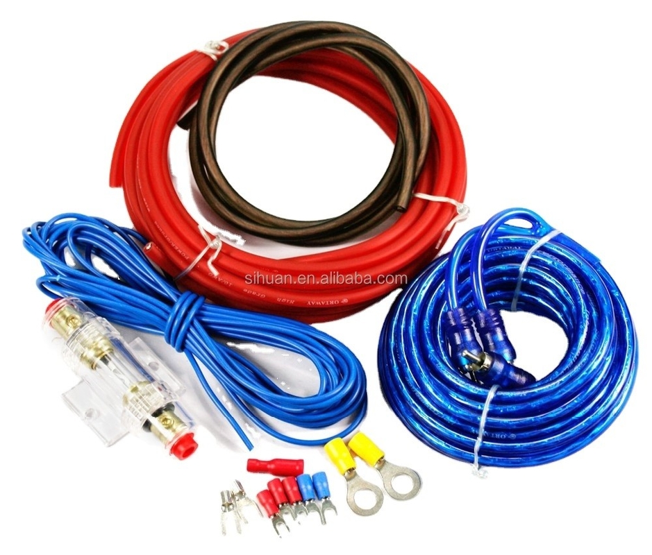 Bộ dây dẫn thép được phủ nhôm 4 Gauge OFC High Current Amp / subwoofer