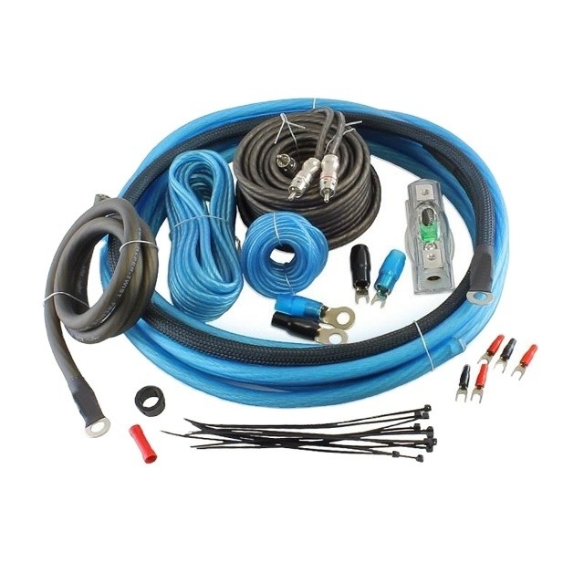 Cáp âm thanh nữ-nữ và dây 4GA RCA cho bộ lắp đặt dây điện tăng cường xe hơi