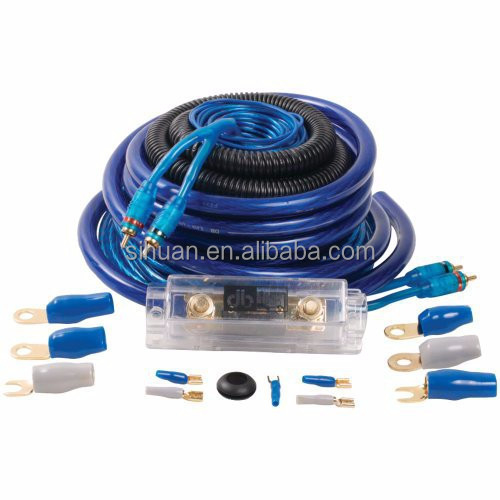 Bộ kết nối bộ khuếch đại âm thanh ô tô với loại đầu nối RCA và màu cáp tùy chỉnh