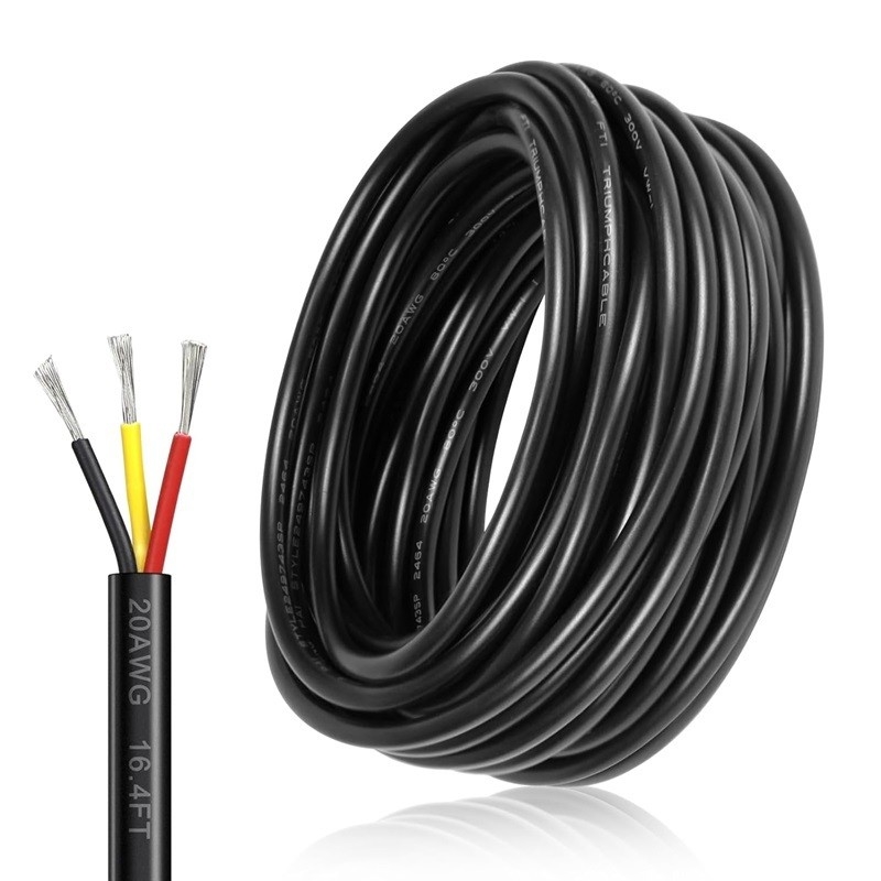 18AWG 2 dẫn 20AWG 3 dẫn dây điện PVC thép