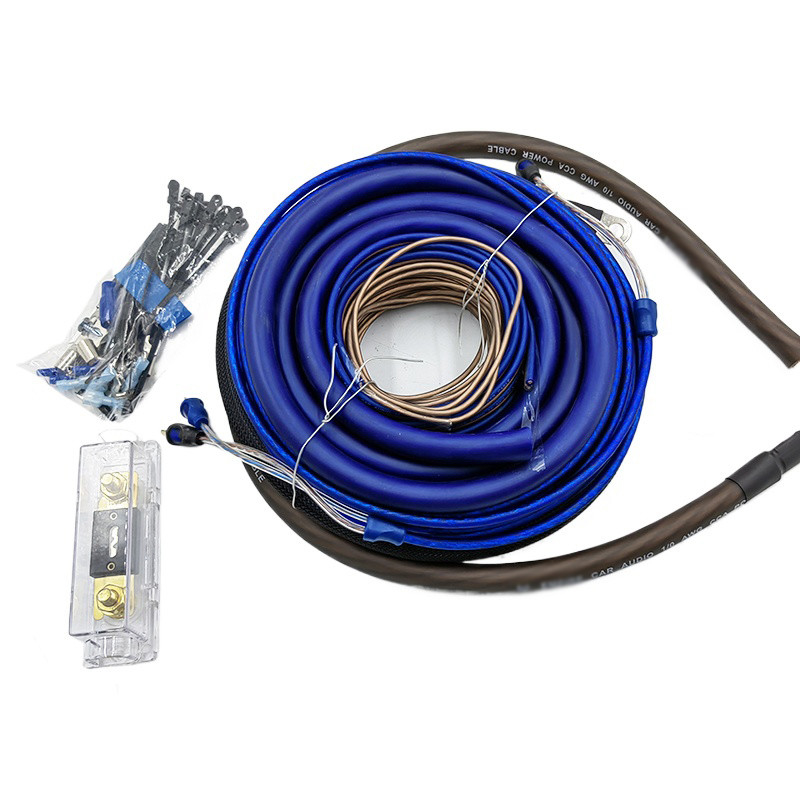 Speaker CCA/OFC Copper Wire 4/8 Gauge Car Amp Wiring Kit để cải thiện truyền tín hiệu