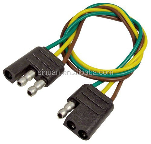 2.8X đường kính bên ngoài 4c 18AWG dây dây kéo gắn với cáp với phích dây dẫn đồng trần