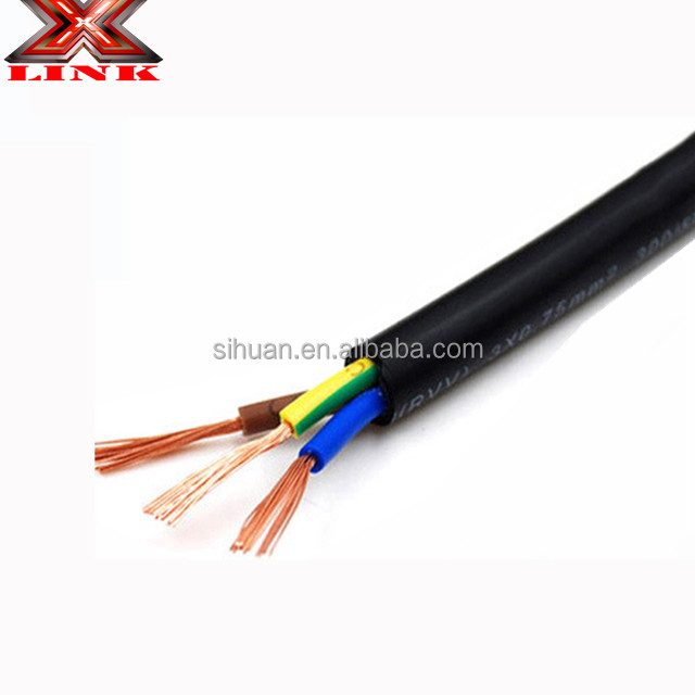 Conductor Stranded Máy gia dụng điện dây 14 ga x4c 18awg x3c màu đen hoặc trắng