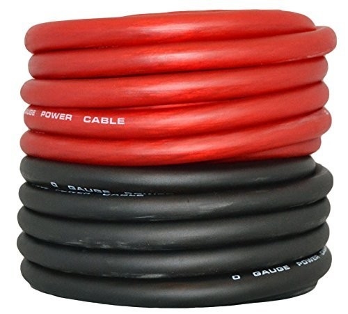 0 Gauge Cáp điện tăng cường âm thanh xe hơi với áo khoác PVC bền và dây dẫn đồng