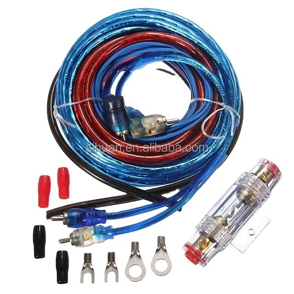 Bộ cáp âm thanh xe hơi CCA 4 Gauge có thể tùy chỉnh màu sắc cho khuếch đại điện áp điện áp thấp