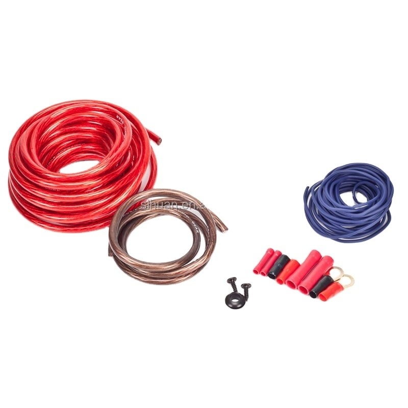 8 Gauge Copper Conductor PVC Jacket Amplifier Installation Wiring Kit cho hệ thống âm thanh