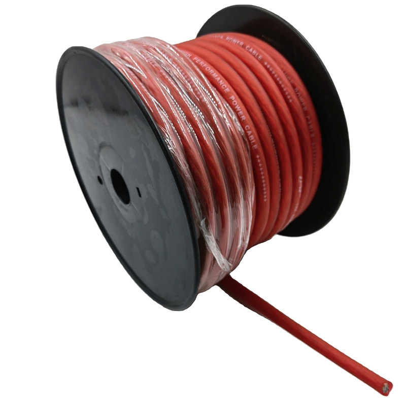 Cáp điện âm thanh xe hơi 1/0 AWG GAuge Áp dụng PVC thông suốt linh hoạt cho mặt đất xe hơi