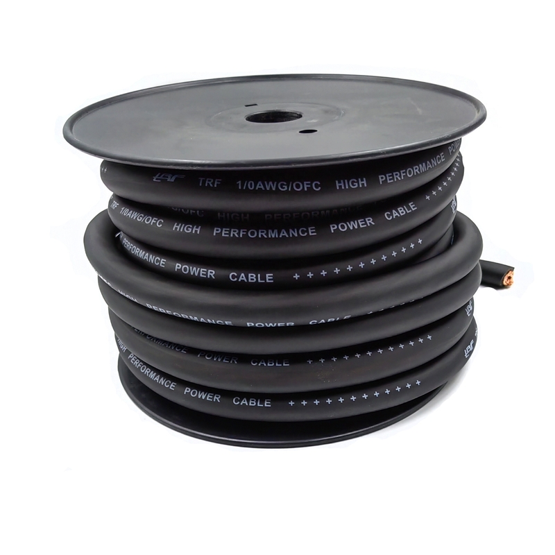 1/0 AWG Oversize Gauge 4/0 GA Car Audio OFC Power Cable Soft Touch Dây lót PVC linh hoạt