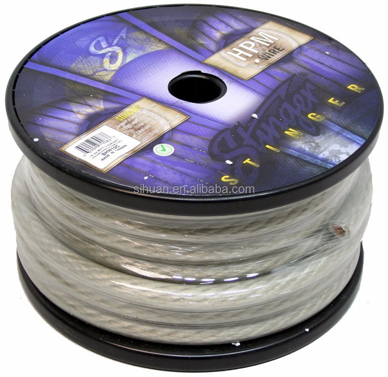 Đồng bọc Aluminium dẫn Dây điện âm thanh xe hơi linh hoạt với cách điện PVC 0 4 8 Gauge trong bất kỳ màu nào